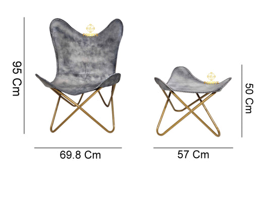 Lunar Grey Leather Relax Set