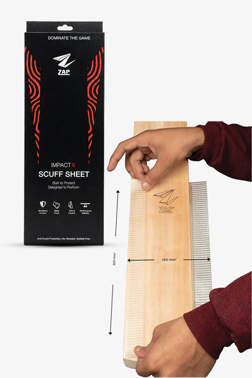 ZAP ImpactX Scuff Sheet for Cricket Bat
