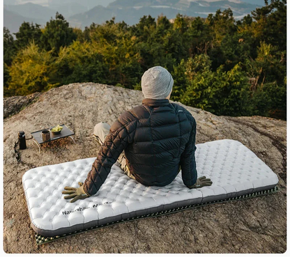 Inflatable Pad 6.5 R-Value Thermal Air Mattress White