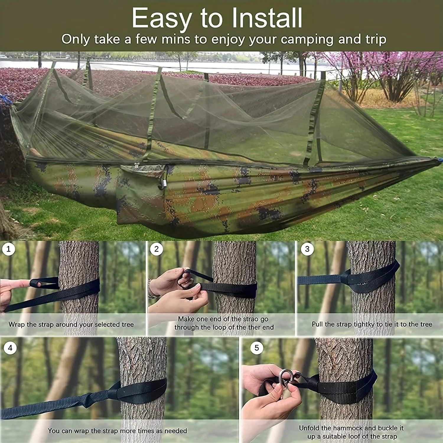 camouflage double hammock