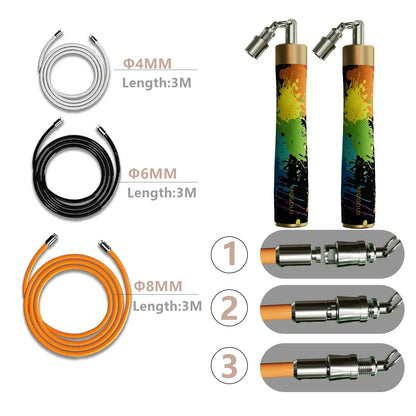 Creative Graffiti Adjustable Jump Rope for Gym & CrossFit