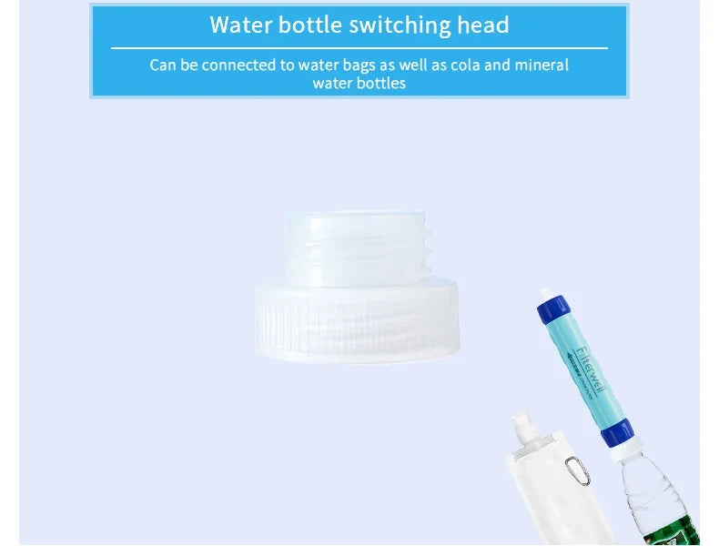 Filterwell 6L Gravity Water Filter Straw for Travel and Emergency