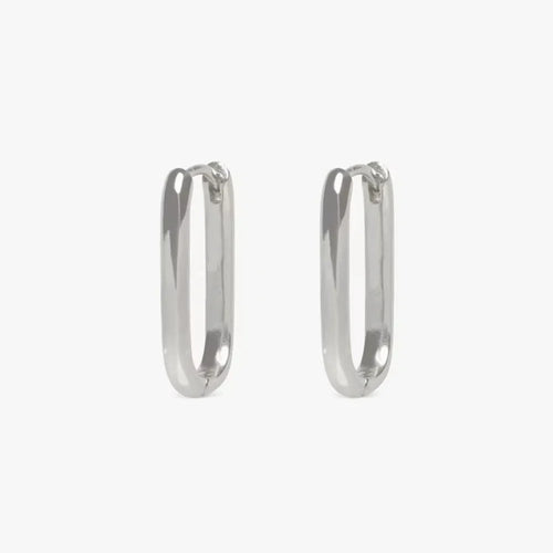 Minimalist Huggie Square Hoop Earrings