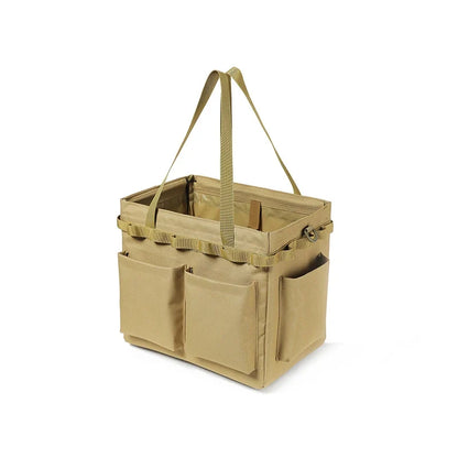 NNEOBA Multi-Functional Canvas Bag with Built-in Table Khaki