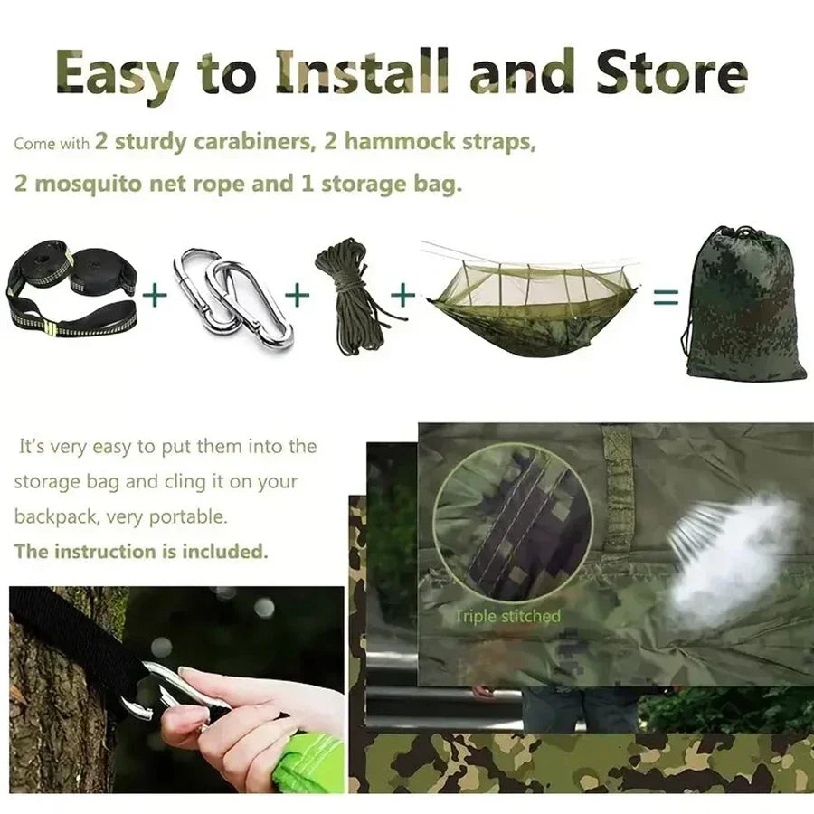 camouflage double hammock