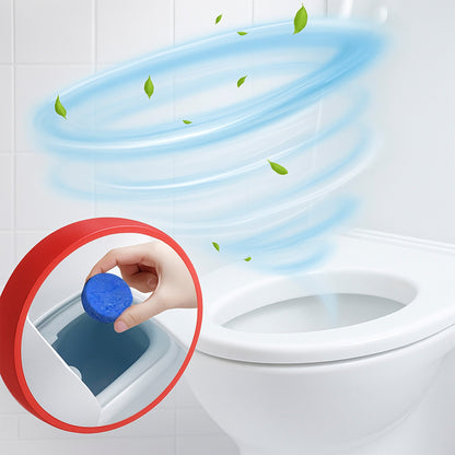 Pursonic Automatic Toilet Bowl Cleaner Tablets | Stain & Odor Removal, Long-Lasting Freshness, Blue Water Indicator