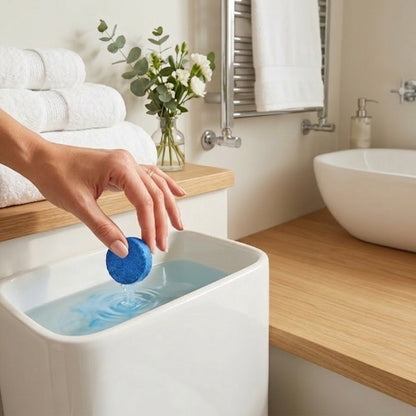 Pursonic Automatic Toilet Bowl Cleaner Tablets | Stain & Odor Removal, Long-Lasting Freshness, Blue Water Indicator