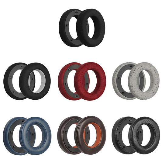 NNEIDS Breathable Leather Headset Cover For Focal Clear Mg Pro - Brown 2 Pack