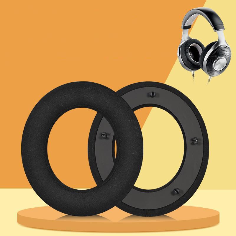 NNEIDS Breathable Leather Headset Cover For Focal Clear Mg Pro - Brown 2 Pack