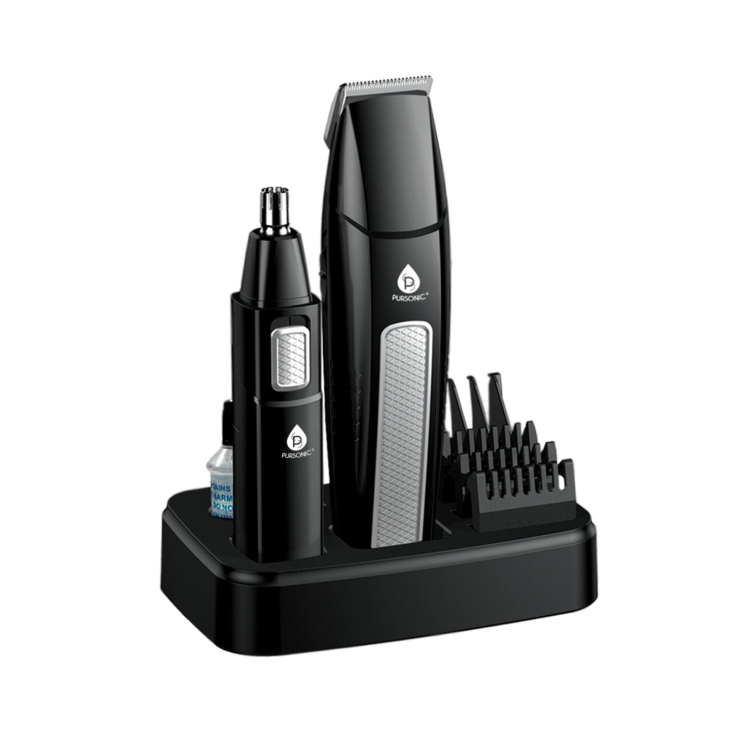 Men's 10-Piece Grooming Kit – Hair, Beard, Nose & Ear Trimmer