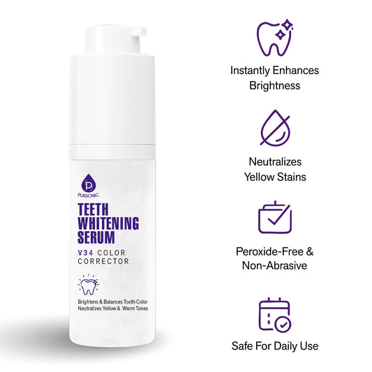 Pursonic Teeth Whitening Serum with V34 Color Corrector Technology