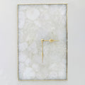 White Crystal Agate Large Wall Clock/Personalised Momento