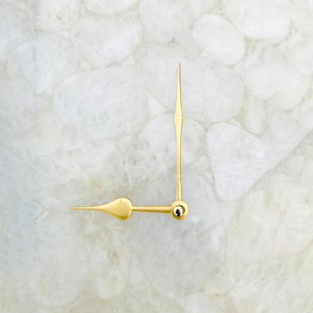White Crystal Agate Large Wall Clock/Personalised Momento