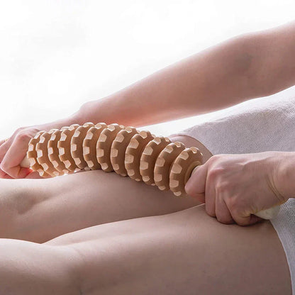 Wooden wellness roller Roller – 2-Piece Set