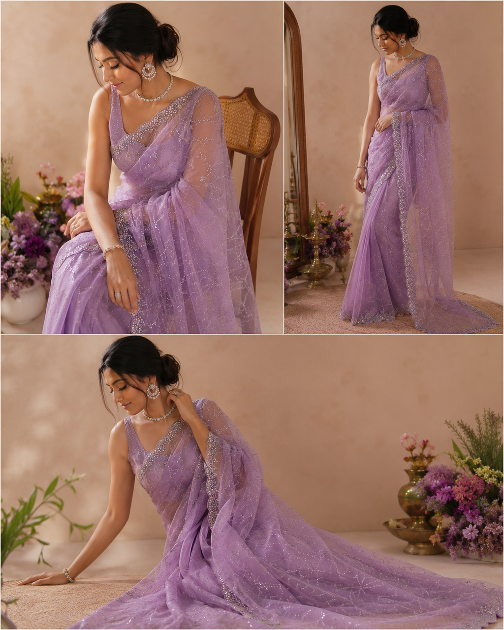 Sharbate-ae-mohobbat Soft Net Saree