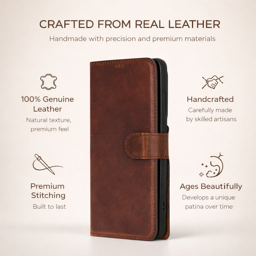 Buffalo Samsung Galaxy S26 Plus Leather Wallet Case