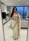 Rajrani Shwetambara Space Silk Saree