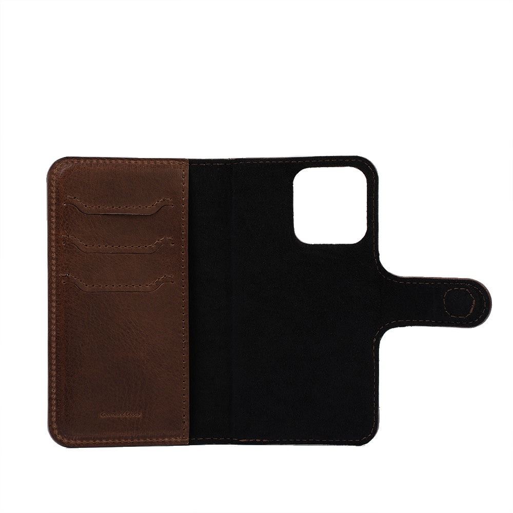 Full-Grain Leather Folio Case Wallet for iPhone 14 Series with MagSafe - Classic 4.0