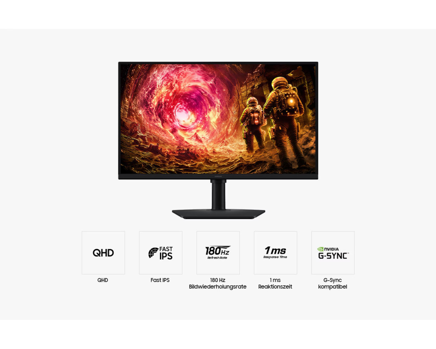 Samsung Odyssey G5 (G50F) 27" QHD 180Hz Gaming Monitor