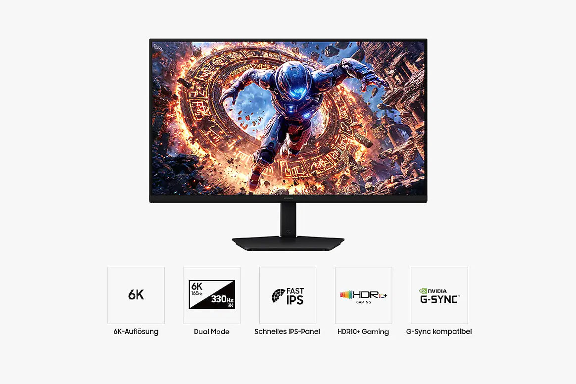 Samsung Odyssey G8 32" (G80HS) 6K 165Hz / 3K 330Hz Gaming Monitor