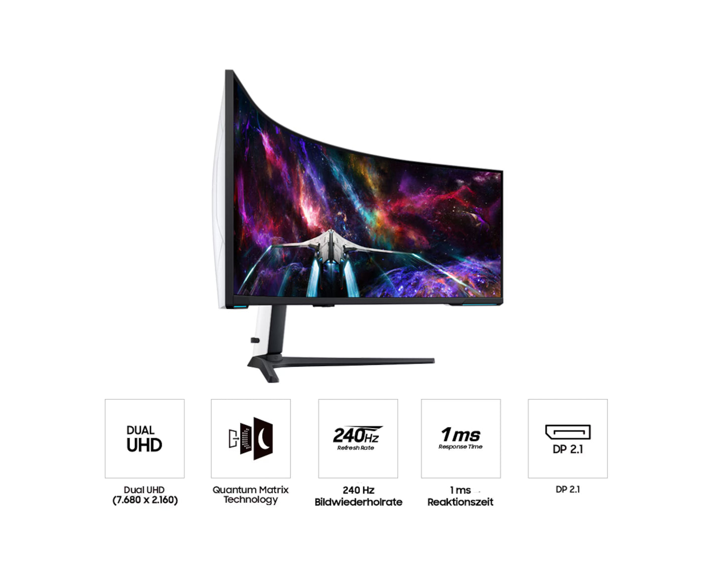 Samsung Odyssey Neo G9 (G95NC) 57" Dual-UHD 240Hz Gaming Monitor