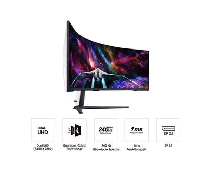 Samsung Odyssey Neo G9 (G95NC) 57" Dual-UHD 240Hz Gaming Monitor
