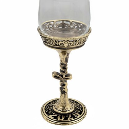 Personalized wine glasses set | electroformed stem and base wedding glasses | set of 2 or 4