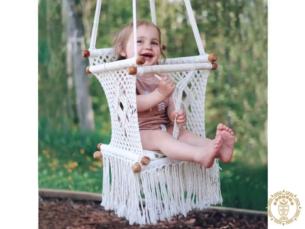 hamac bebe macrame ecru 2