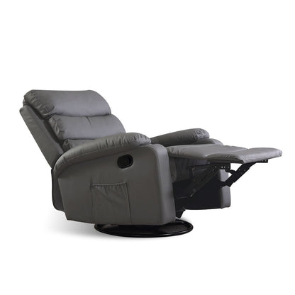 NNEIDS Levede Massage Chair Recliner Chairs Grey