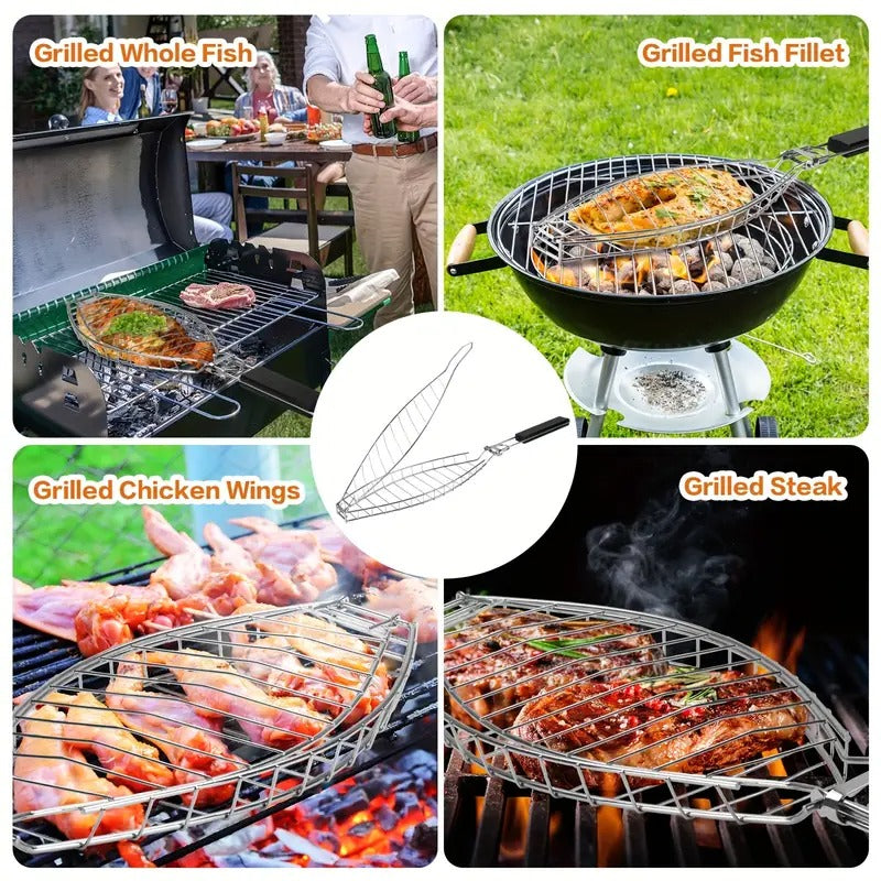 Fish Grilling Basket with Handle