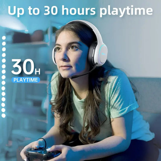 Pro Wireless Gaming Headset with Detachable Microphone
