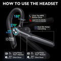 Wireless Headset Dual Mic Noise Canceling