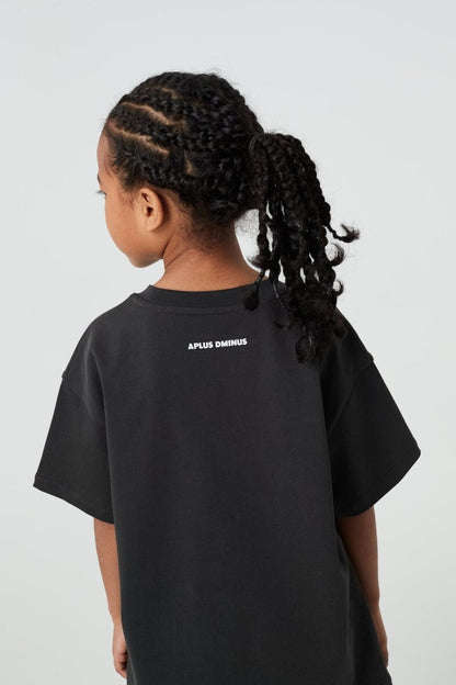 Kids APLUS DMINUS Love Mom Bunny Graphic T-Shirt – 100% Cotton Boxy Fit Tee