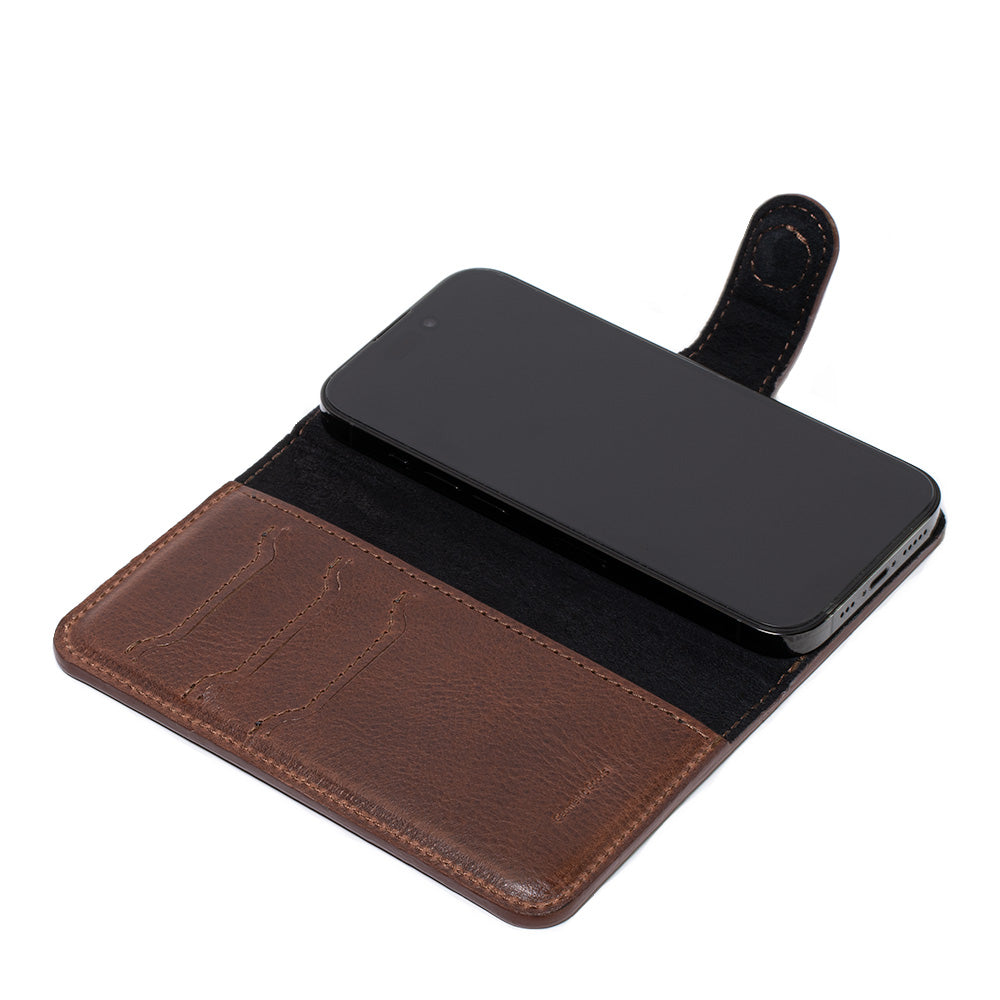 Full-Grain Leather Folio Case Wallet for iPhone 14 Series with MagSafe - Classic 4.0