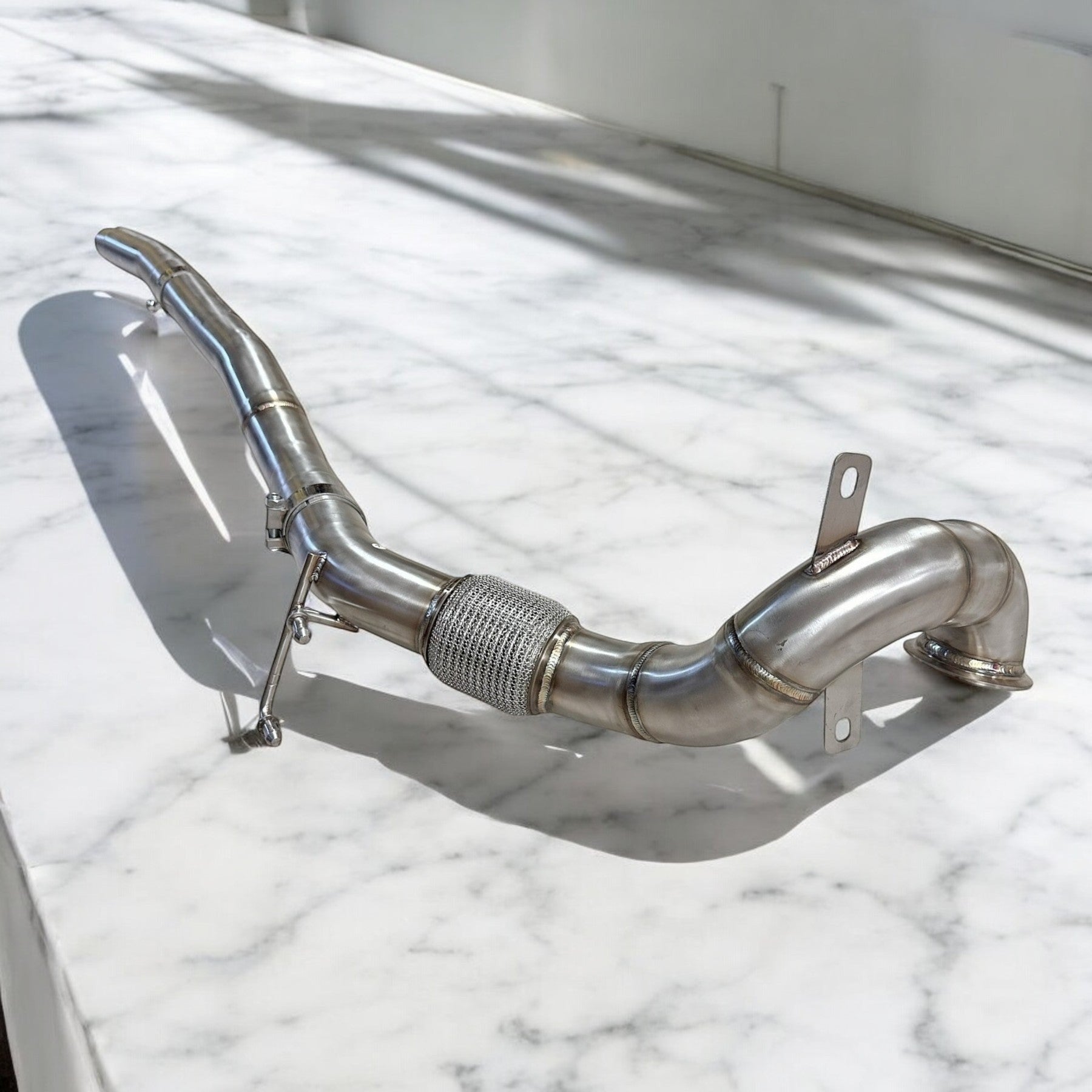 AWD VW MK7 Golf R Race Downpipe - 2.0T (Premium Catless and Catted)