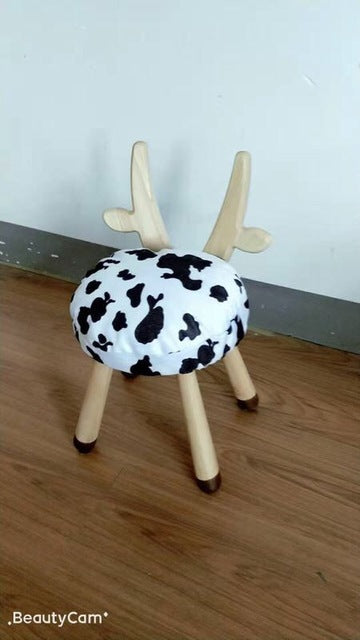 Solid Wood Stool Kindergarten Stool Baby Chair School Desk and Chair