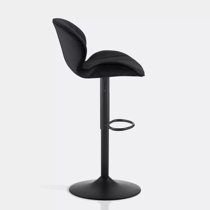 Caryol Velvet Bar Stool [Height Adjustable][Set of 2]