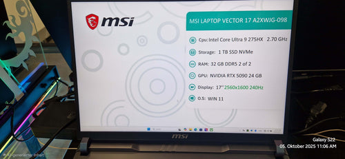 MSI Vector 17 HX AI A2XW