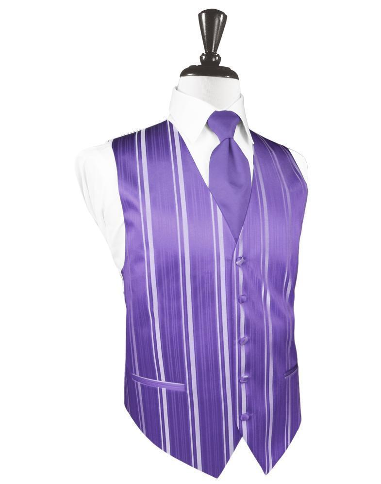 Striped Satin Tuxedo Vest 7