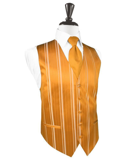 Striped Satin Tuxedo Vest 7