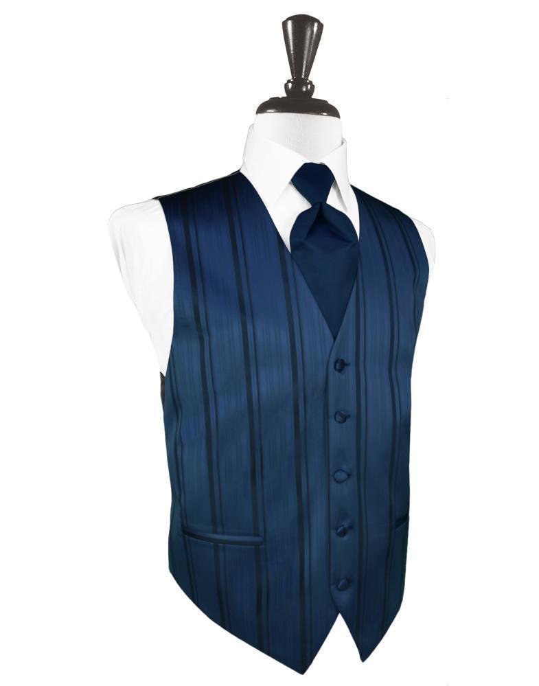 Striped Satin Tuxedo Vest 7