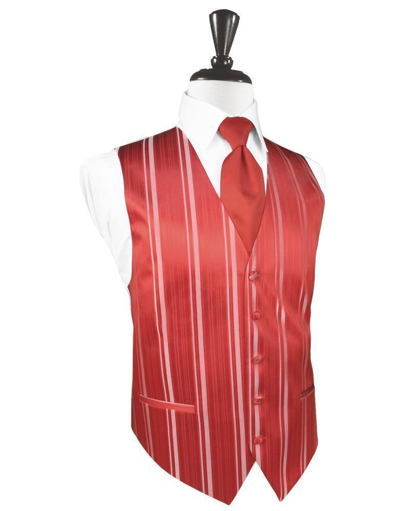 Striped Satin Tuxedo Vest 7