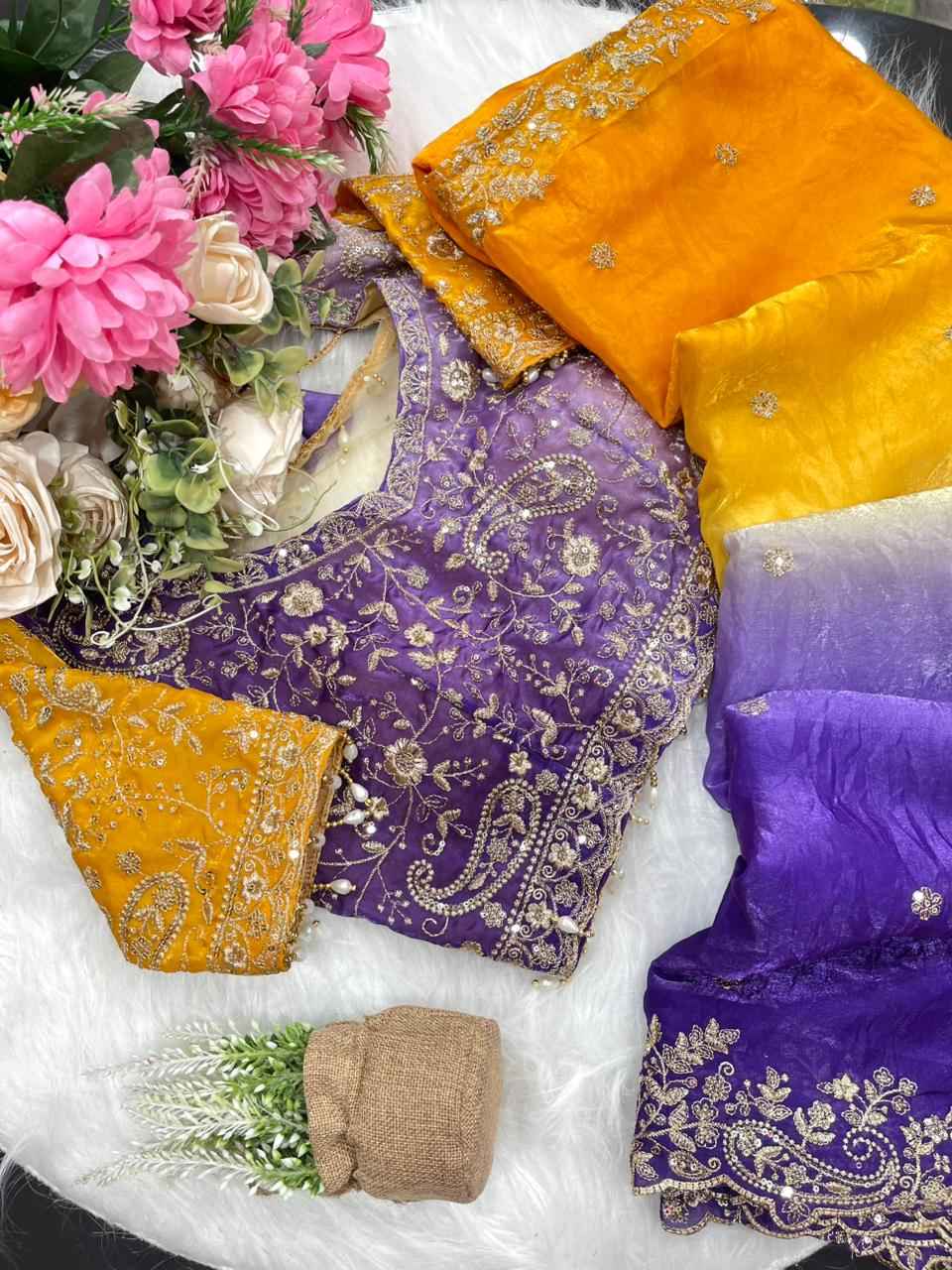 SuryaJamuni RangLeher Designer Saree