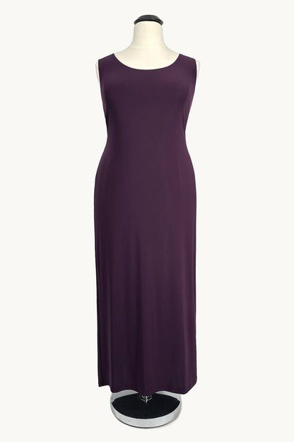 Plus Size Midi Sheath Dress with Draped Overlay Jacket