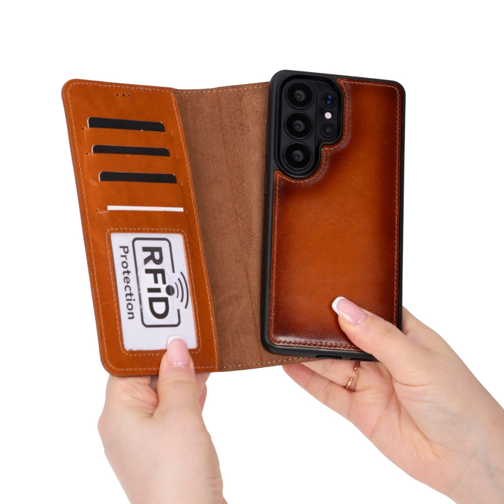 Buffalo Samsung Galaxy S26 Plus Leather Wallet Case