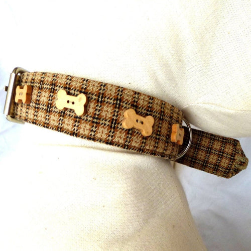 Prediletto Handmade Tweed Dog Collar