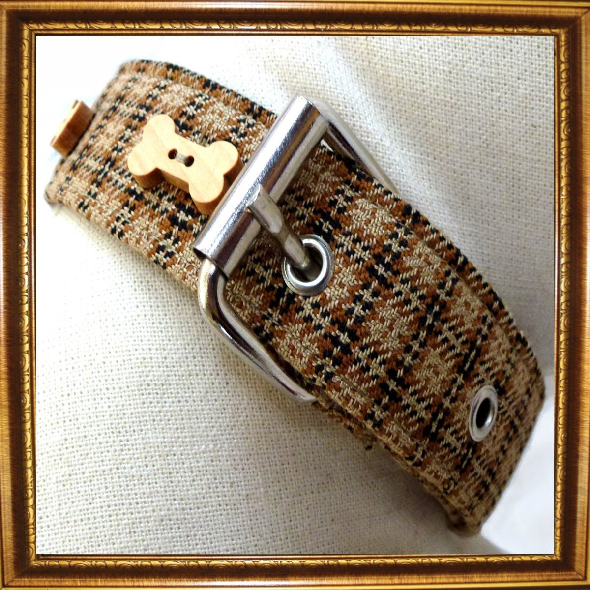 Prediletto Handmade Tweed Dog Collar