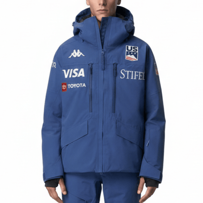 US Ski Snowboard Team waterproof padded jacket 2025/26 Slate Blue - Kappa