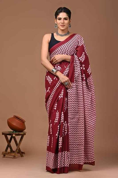 Sayam Echo Mulmul Cotton Saree